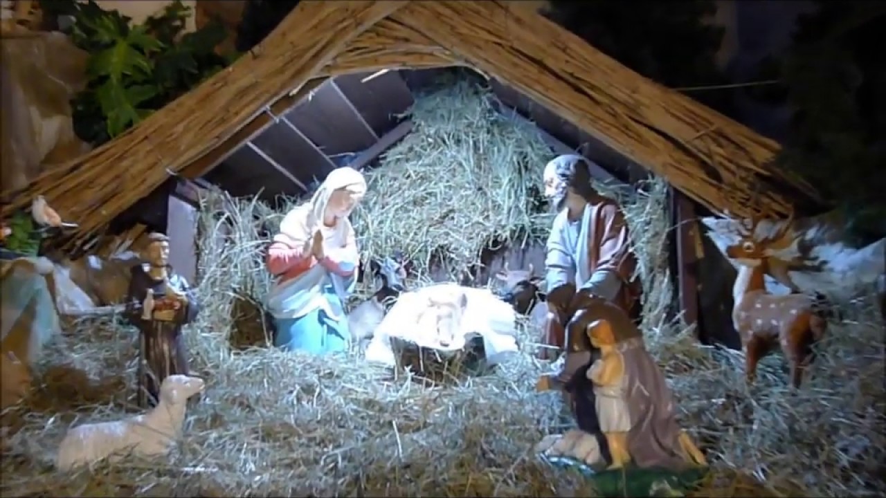 Szopka Betlejemska Bożonarodzeniowa (ruchoma). Bazylika OO Bernardynów. Leżajsk 2019