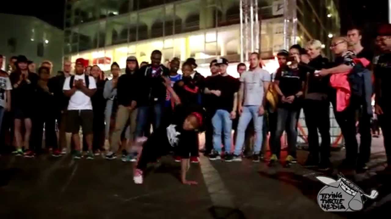 IBE 2015  - Underground Kid Cypher - B-Girl Terra VS  B-boy Cis
