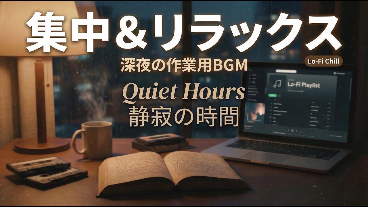 【著作権フリーBGM】集中できるローファイ・チルアウト／深夜の勉強・作業用BGM (Lo-Fi Chillout)