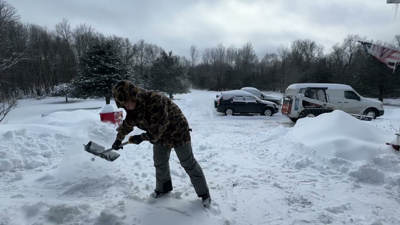 2026 Snow Storm aftermath and cleanup with bobcat 763 