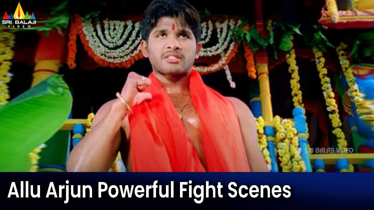 Allu Arjun Powerful Fight Scenes Back to Back | Bunny | Telugu Movie Action Scenes @SriBalajiMovies