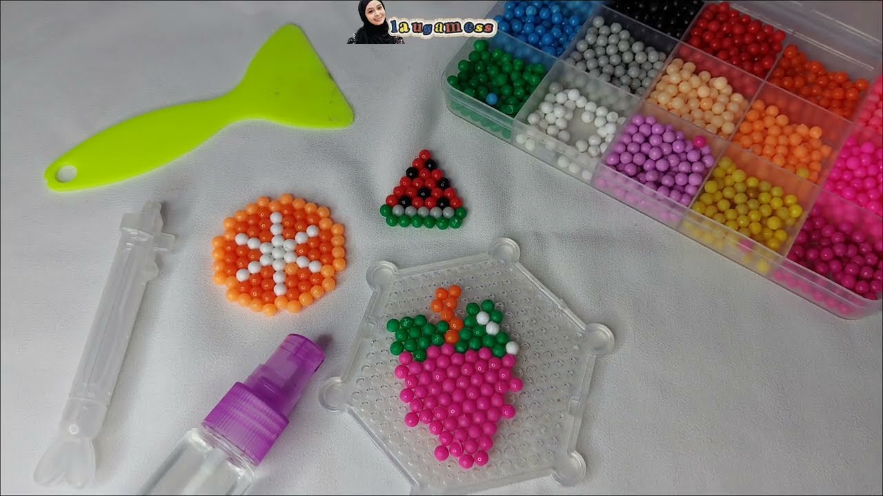 Membuat Buah Anggur Dari Manik-manik | Maks Grape by Aquabeads