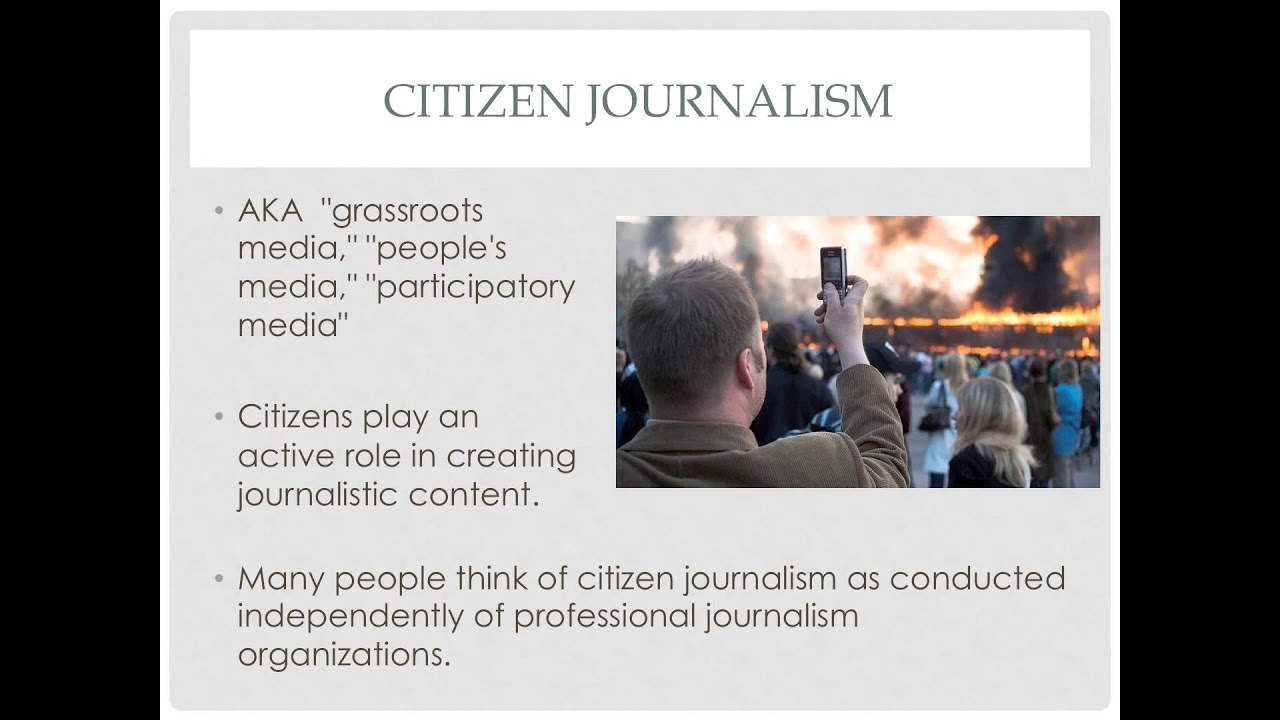 Civic, Citizen and Community Journalism