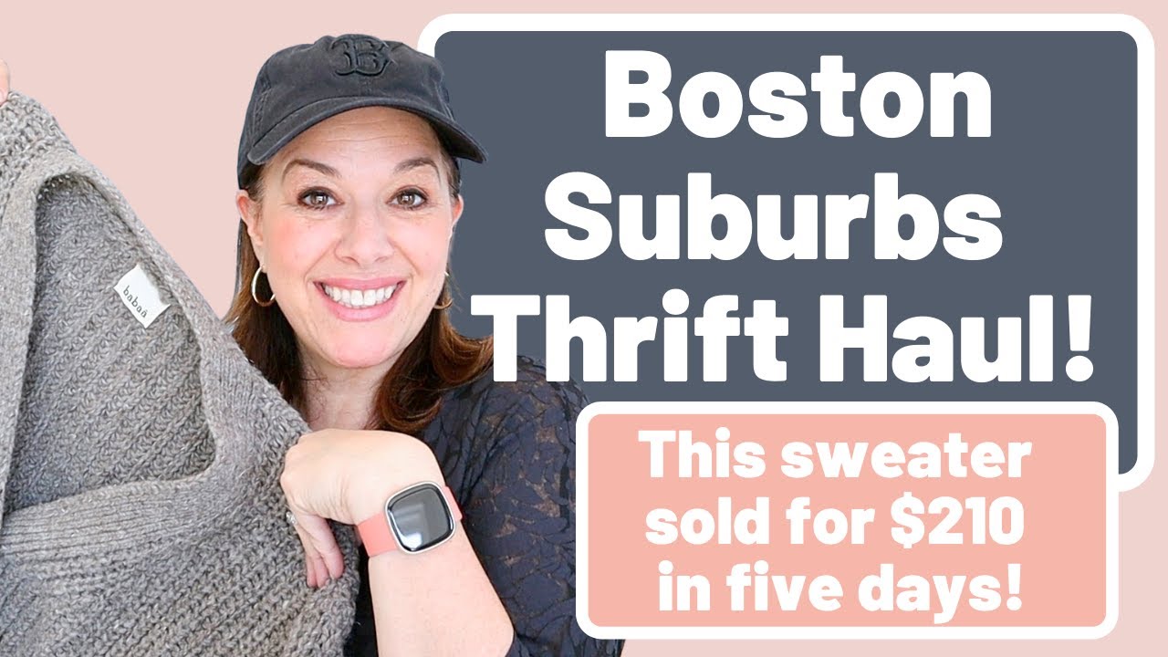 Boston Suburbs Thrift Haul! Finding Great Brands near the City to Sell on Poshmark & Ebay