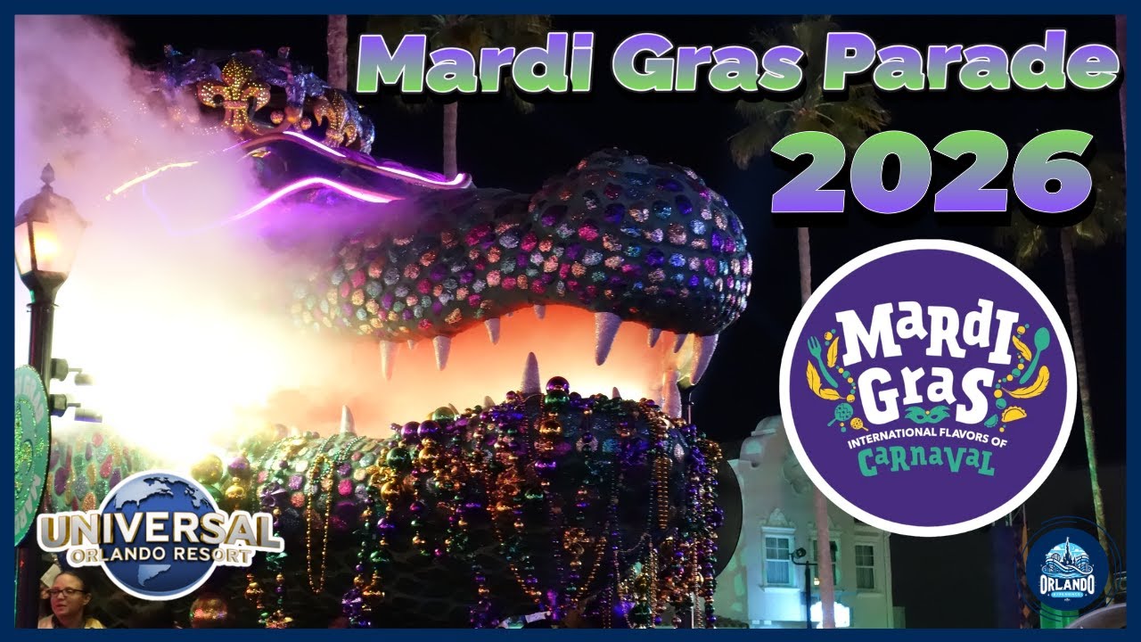 Universal Orlando's Mardi Gras Parade 2026 (Full Parade)