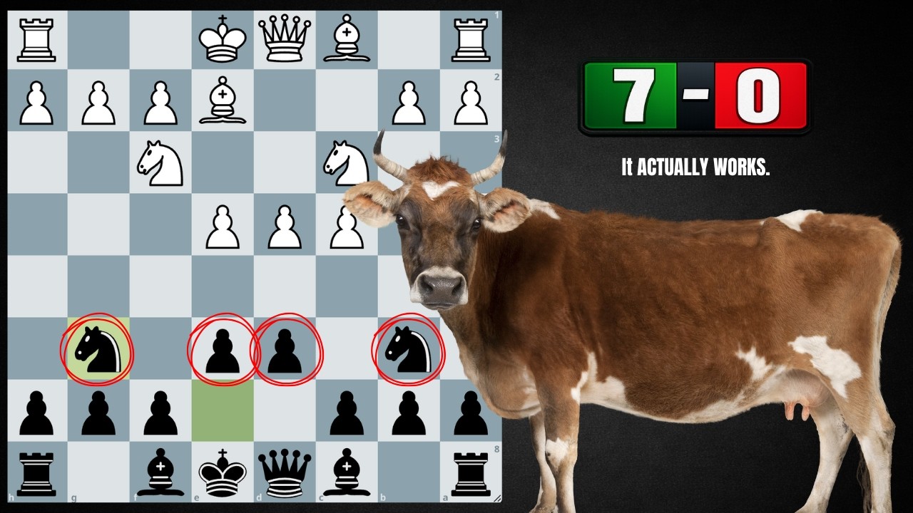 I Won 7 Games in a Row with the Cow Opening (It Actually Works)