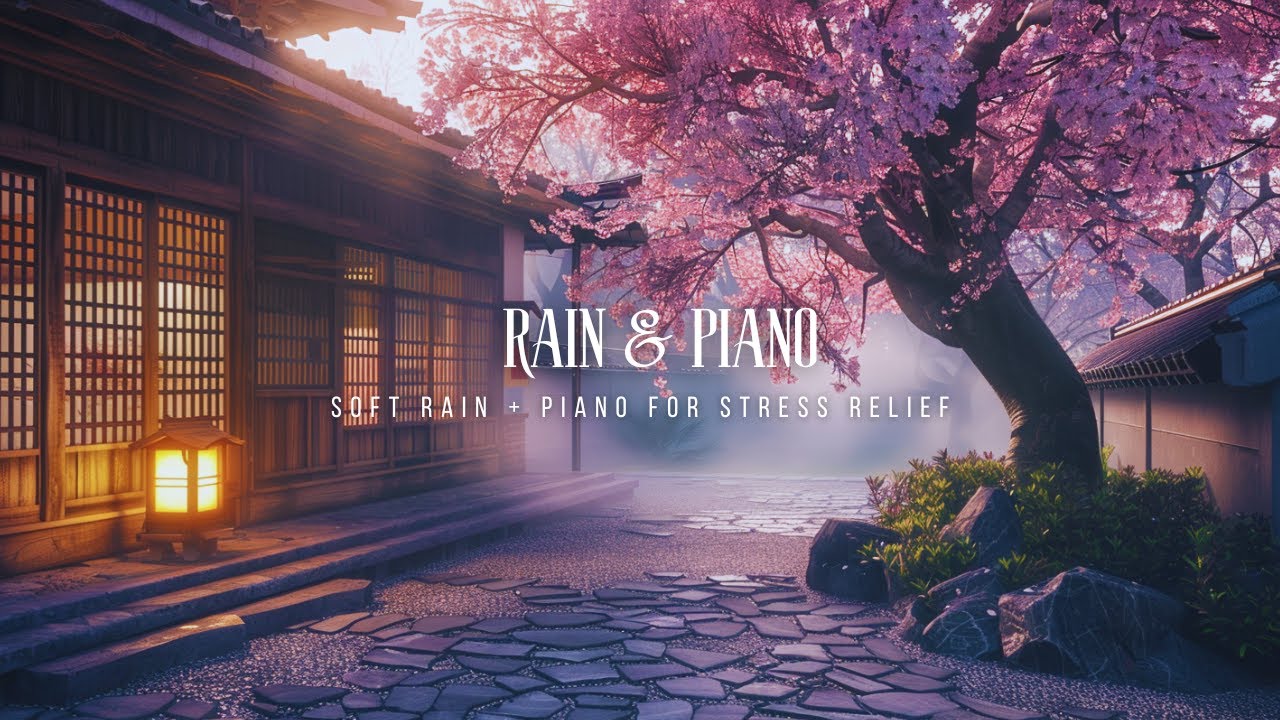 The soothing sound of rain is the music played by nature, Helps relax and sleeping