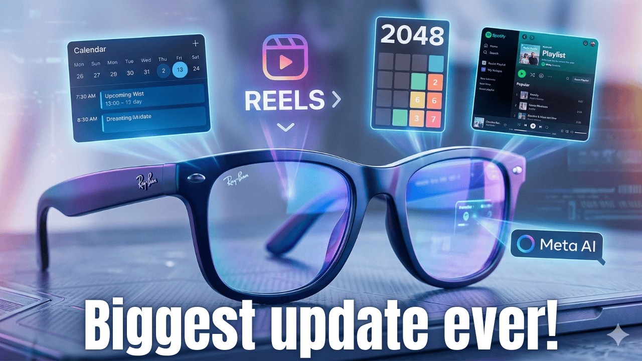 META RAY-BAN DISPLAY HUGE UPDATE 123! (Reels, Games, Calendar)
