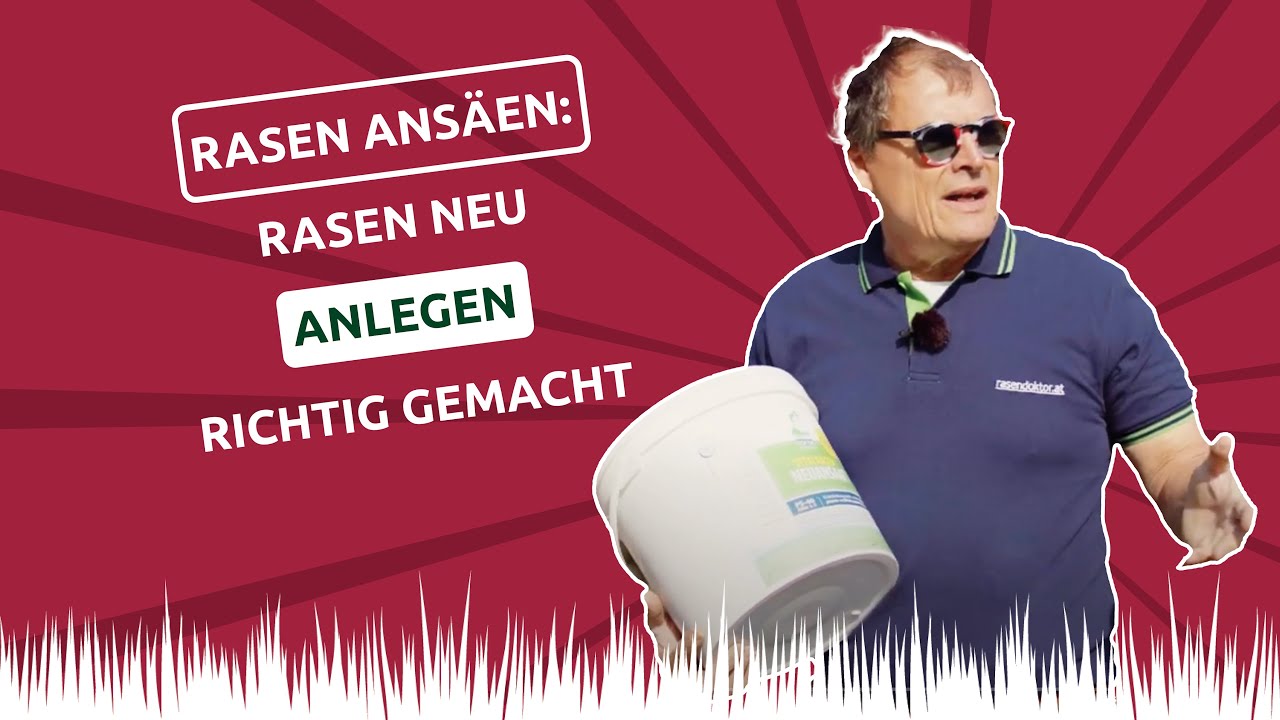 Rasen ans&auml;en: Rasen neu anlegen & erneuern richtig gemacht! ✅