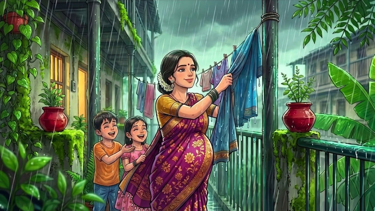Indian 90s Rain Memories | Mumbai Chawl Life ASMR