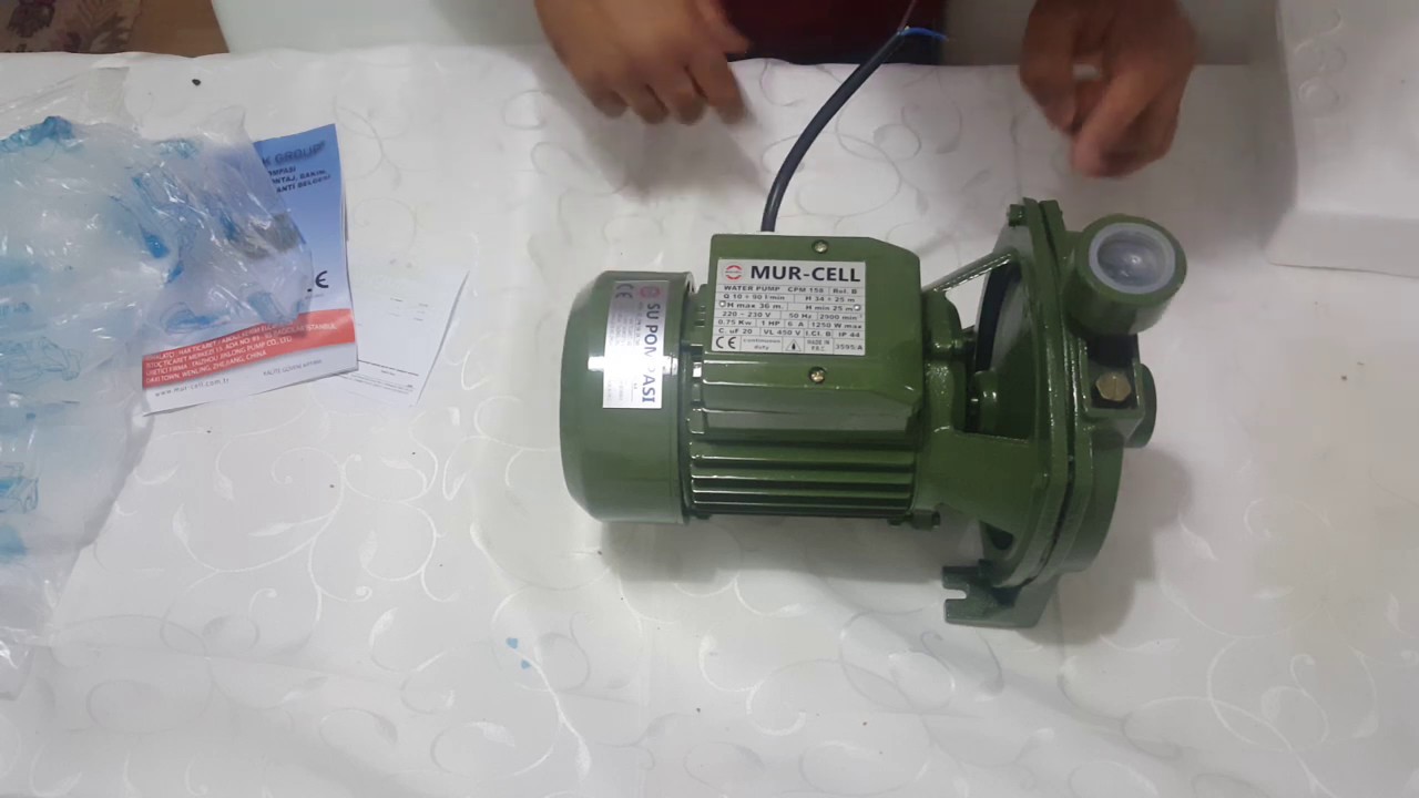 Bahçe Sulama Motoru İncelemesi 1 HP (CPM 158 Model) Video 03