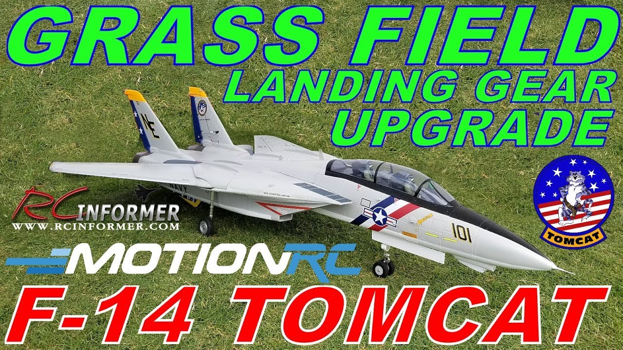FREEWING 80mm F-14 TOMCAT Grass Field Gear UPGRADES By: RCINFORMER