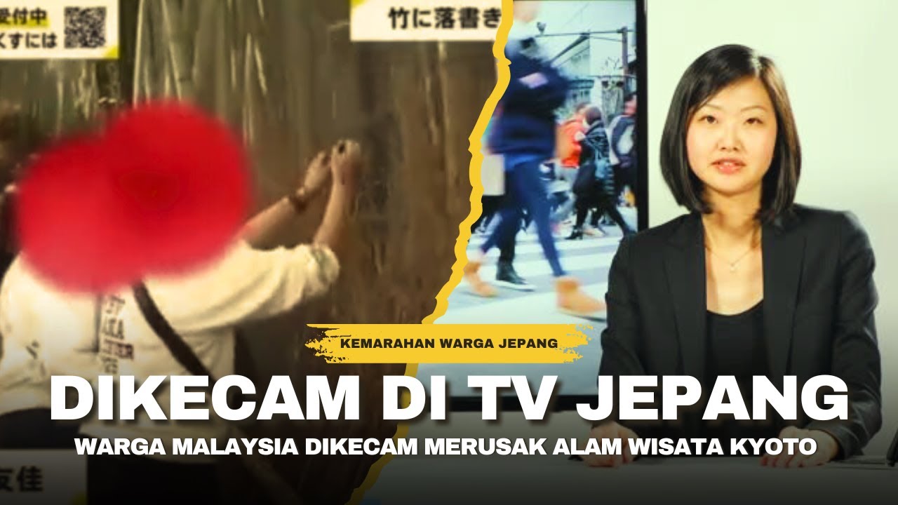 MEMALUKAN! WARGA MALAYSIA VIRAL DI TV JEPANG KEPERGOK MERUSAK BAMBU DI DESTINASI WISATA KYOTO