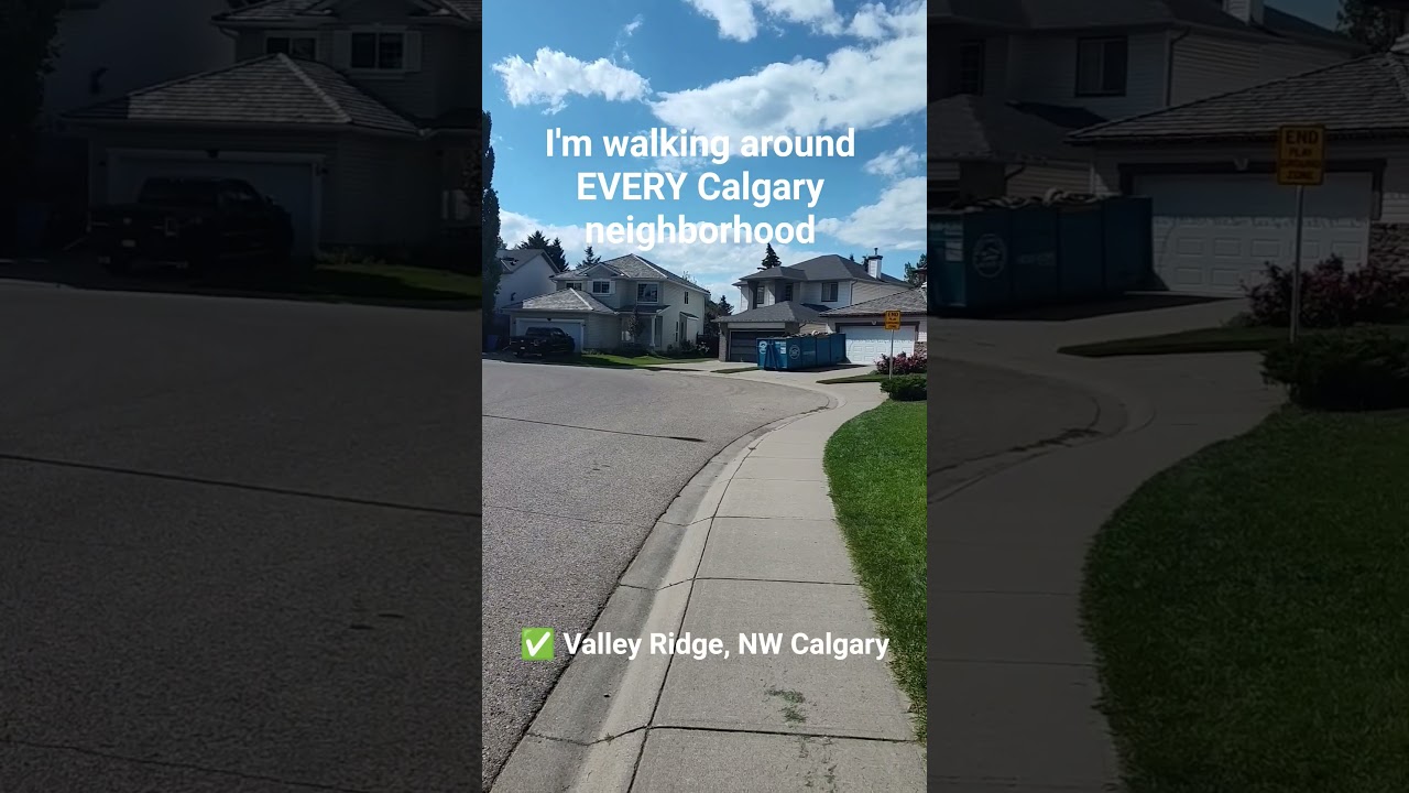 WALKING EVERY CALGARY NEIGHBORHOOD: Valley Ridge #calgary #calgaryneighborhoods #cnek #yyc