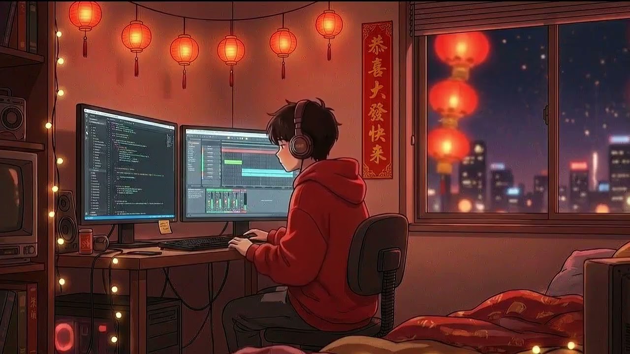 Chinese New Year Lofi Jazz 🧧 Cozy Coding & Study Beats