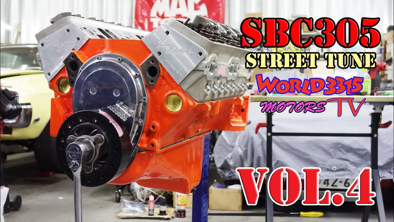 🔥【V8 5000cc完成】Vol.4 SBシボレー305 エンジンをオーナーがエンジンビルド！カムシャフト、シリンダーヘッド、バルブタイミング調整 編 【字幕付き】