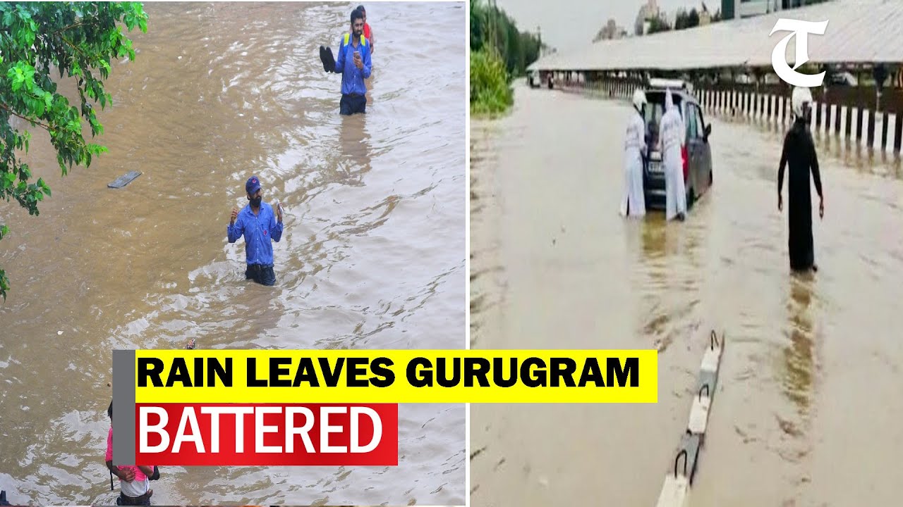 Cars submerged, people stranded in rain waters, Gurugram residents go through agonising moments