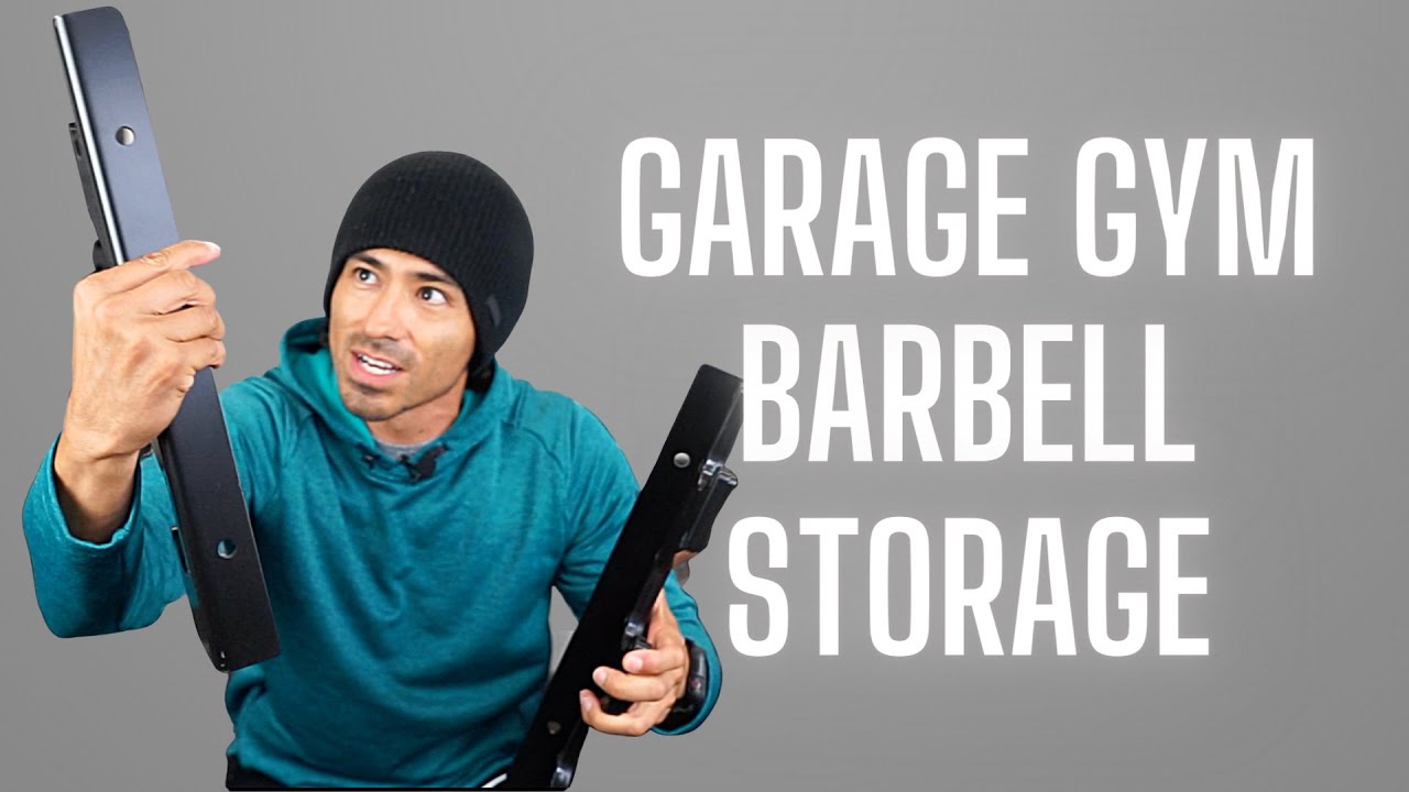 Adding A Wall Mounted Barbell Gun Rack To Home Gym & Storage Utility Hooks | Before & After Install