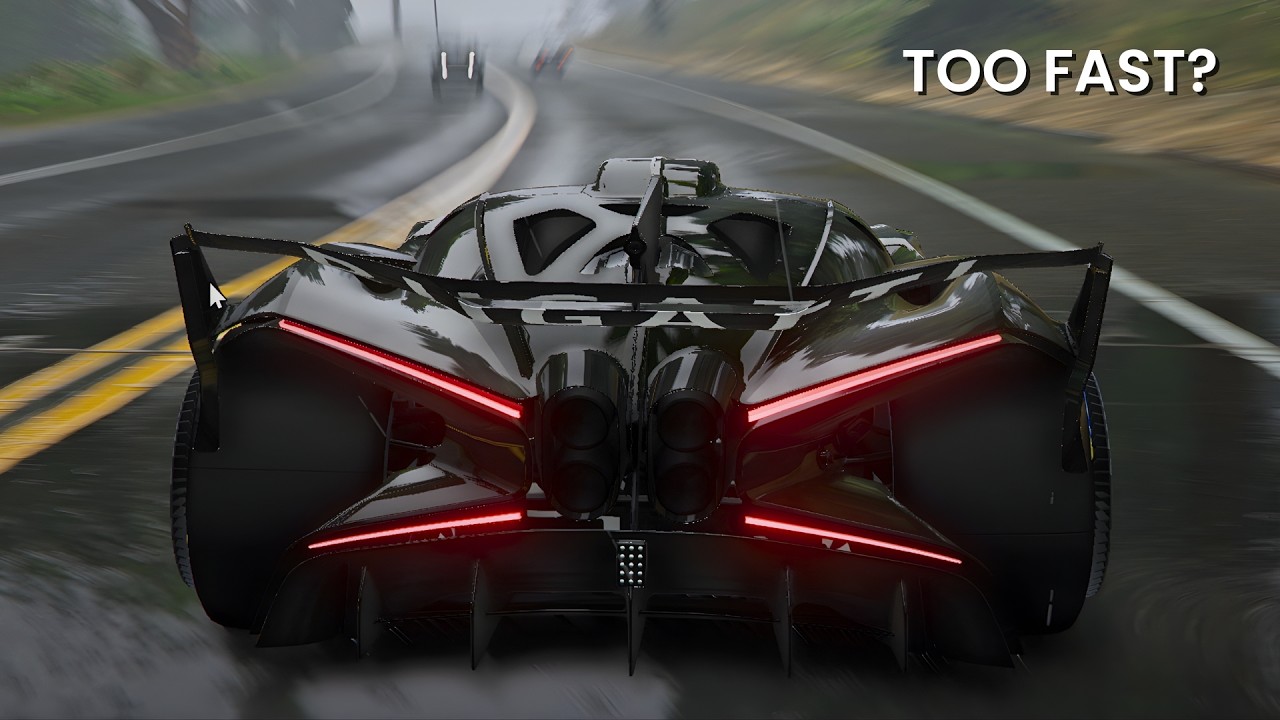 Управление автомобилем Bugatti Bolide в GTA 5 (тест скорости и управляемости)