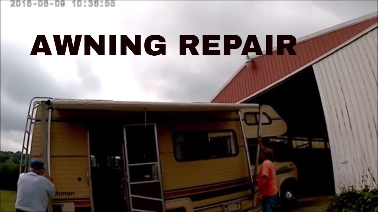 RV awning retract spring replacement