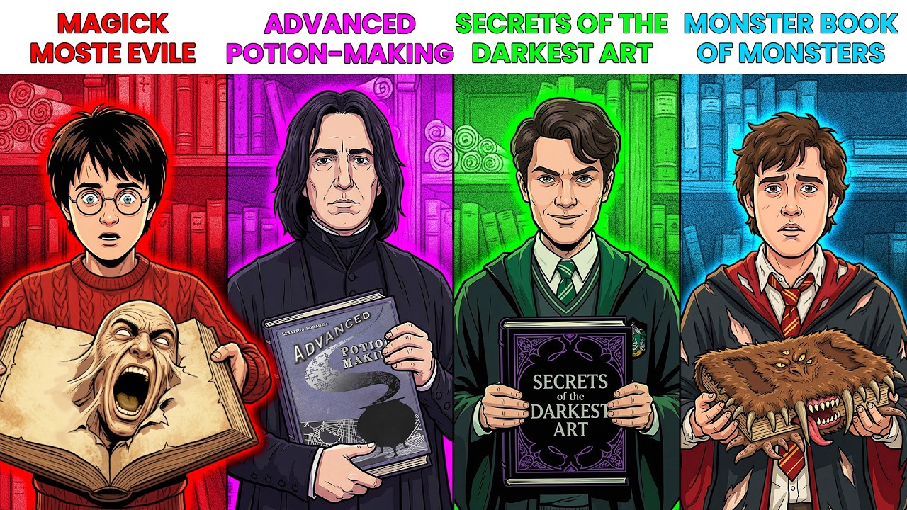 All 18 Special & FORBIDDEN Books at Hogwarts EXPLAINED in Detail