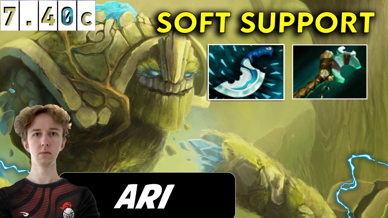 Ari Tiny Soft Support - Dota 2 Patch 7.40c Pro Player Full Gameplay