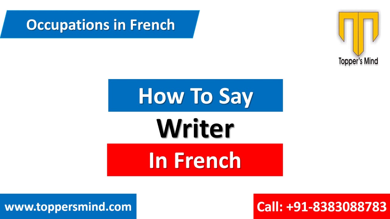 Writer in French