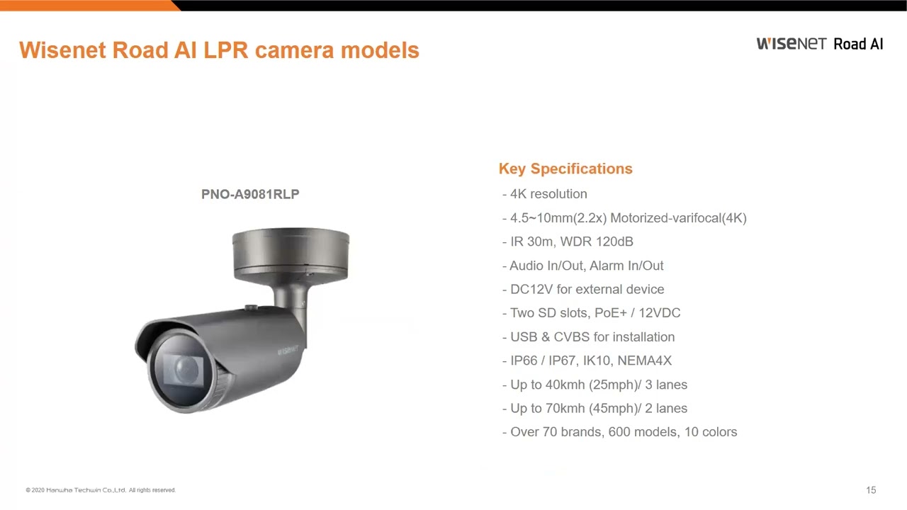 Hanwha Wisenet Road AI LPR Webinar 2024