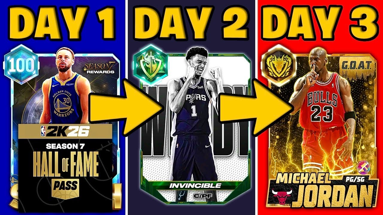 Я СОБРАЛ &laquo;БОЖЕСТВЕННЫЙ&raquo; СОСТАВ В 7 СЕЗОНЕ, ИСПОЛЬЗУЯ ТОЛЬКО HOF PASS 🔥 NBA 2K26 MYTEAM