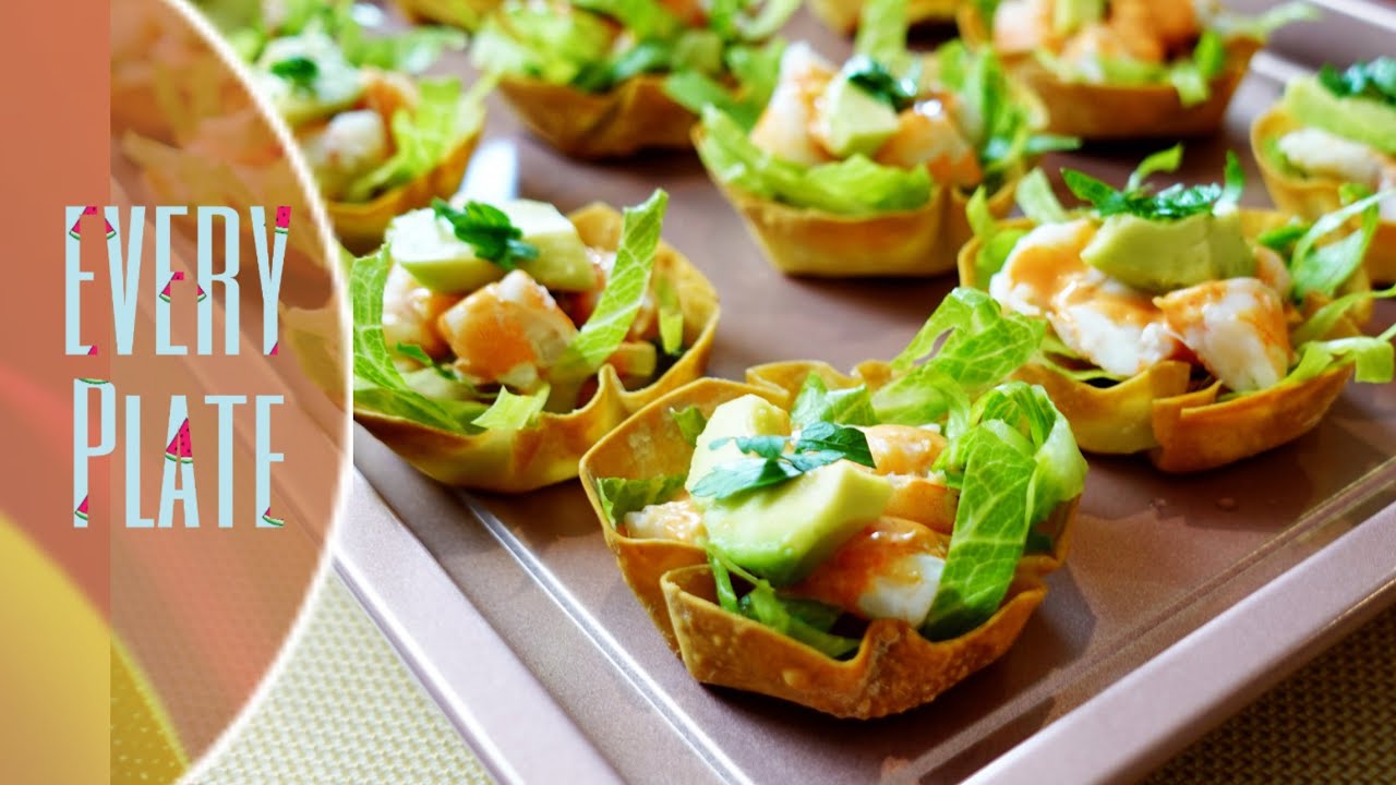 READY WITHIN 30 MINUTES | MINI PRAWN WONTON CUPS | SMALL BITES | EVERY PLate