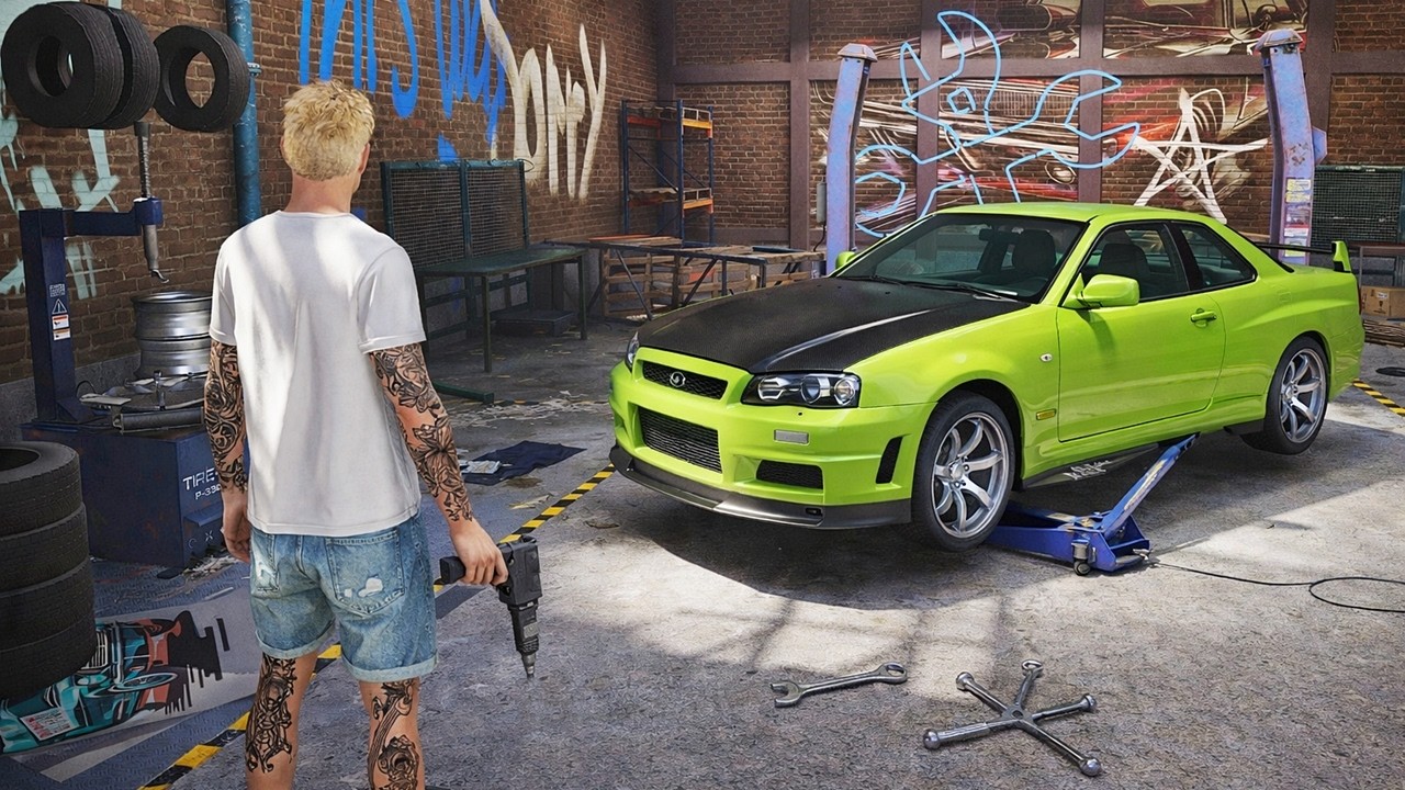 ESSE JOGO ME SURPREENDEU!! | LANÇOU A 1.0! DESSE SIMULADOR de MECÂNICO DE CARROS TUNADOS!