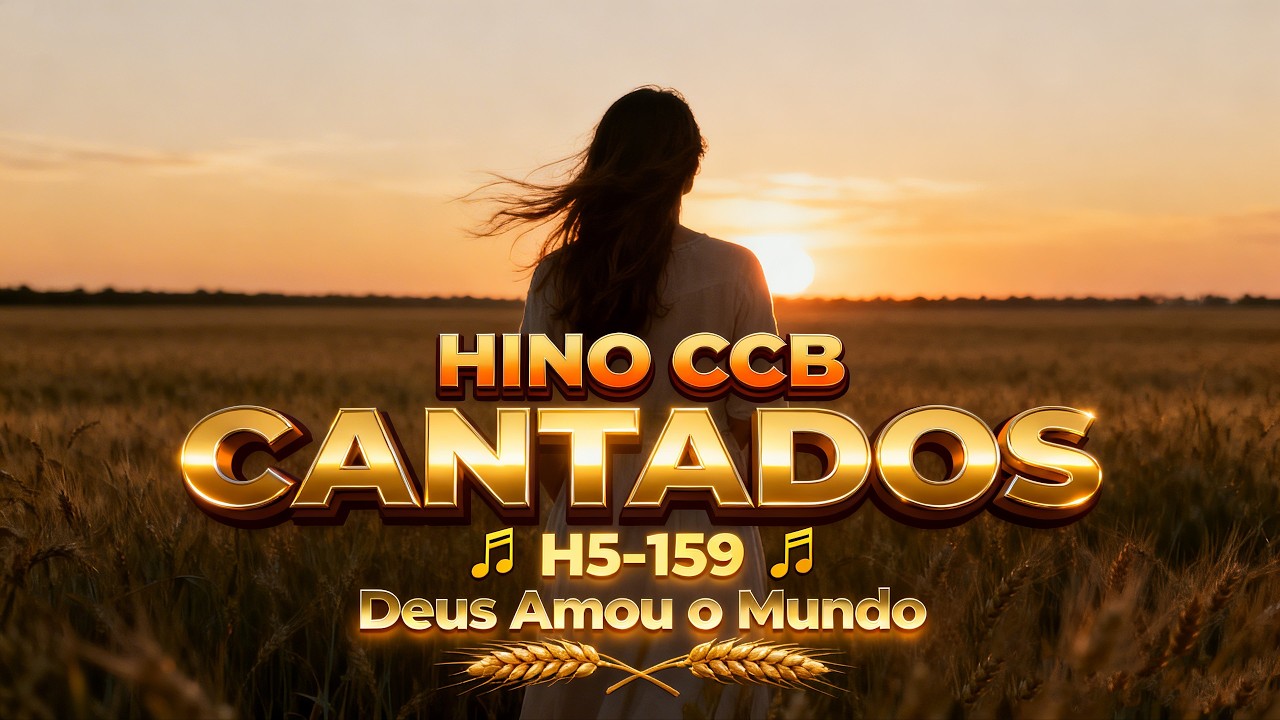 Hino 1️⃣5️⃣9️⃣ CCB – Deus Amou o Mundo | Hino CCB Sobre o Amor de Deus que Traz Salvação