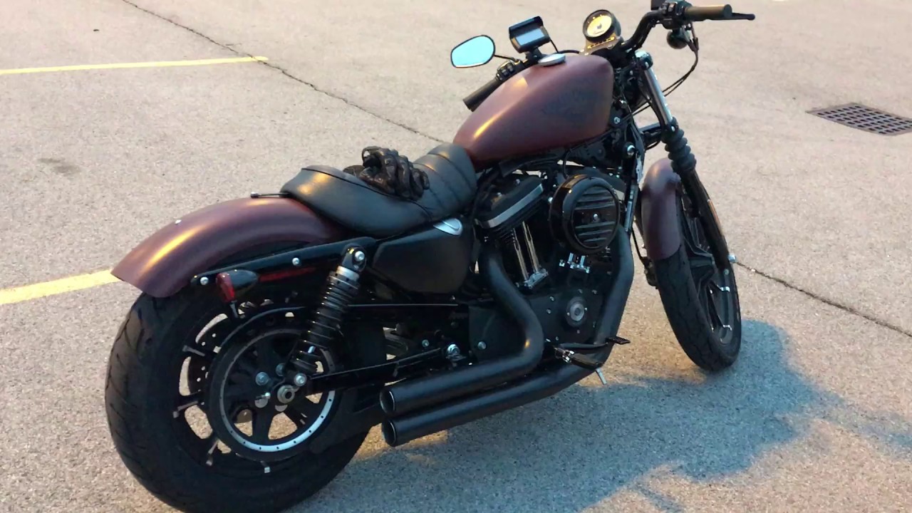 Iron 883 with Cobra exhaust. 2017 Harley Davidson Iron 883 Cobra Speedster Short 909.