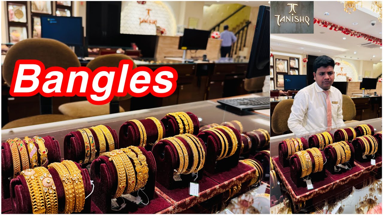 22kt gold bangle designs from Tanishq | Bangles | Gold bangles from HYDERABAD