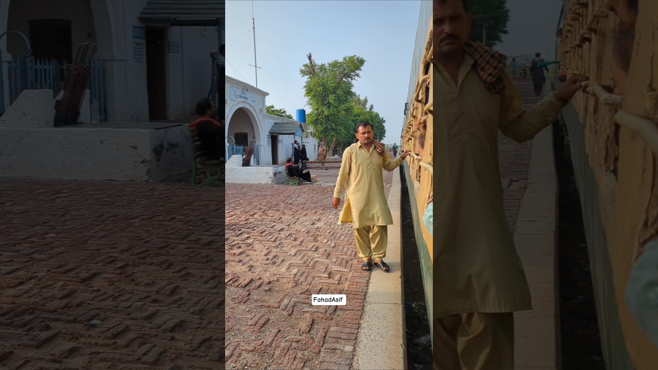Multan to Dera Ghazi Khan Shuttle Train departing Sanawan Railway Station