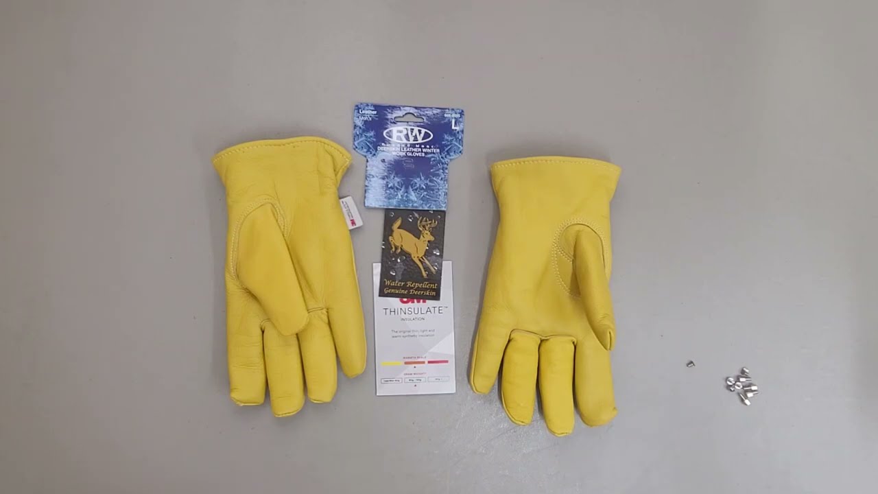 Off the cuff review of the Rugged Wear insulated deerskin gloves