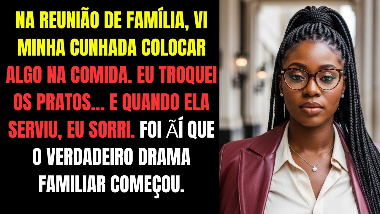 Vi minha cunhada colocar ALGO na comida da minha mãe... Troquei os pratos... Ela comeu e…
