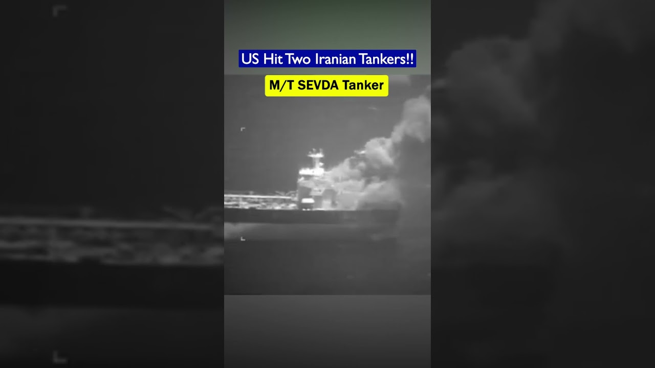 U.S. Navy F/A-18 Strikes Two Iranian Oil Tankers in Gulf of Oman!!