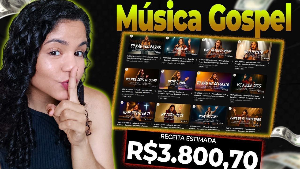 Canal Dark Música Gospel | +1600 Inscritos com 1 Vídeo sem Direitos Autorais