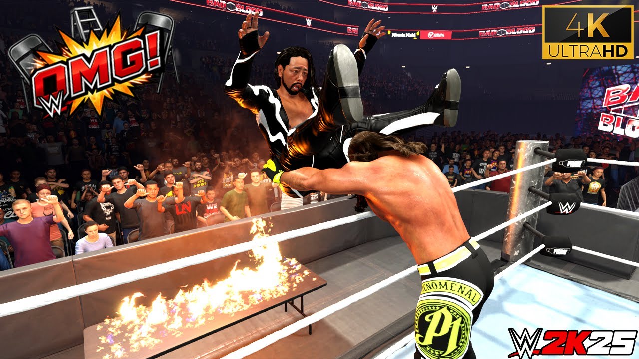 WWE 2K25 - AJ Styles vs. Shinsuke Nakamura | TLC Match | 4K