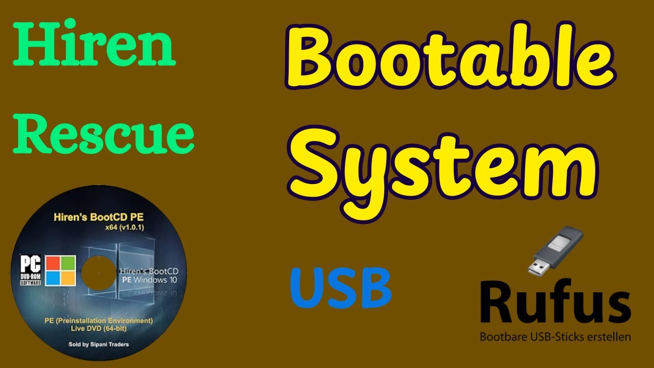 How to Create Hiren Bootable USB Recovery Pen Drive