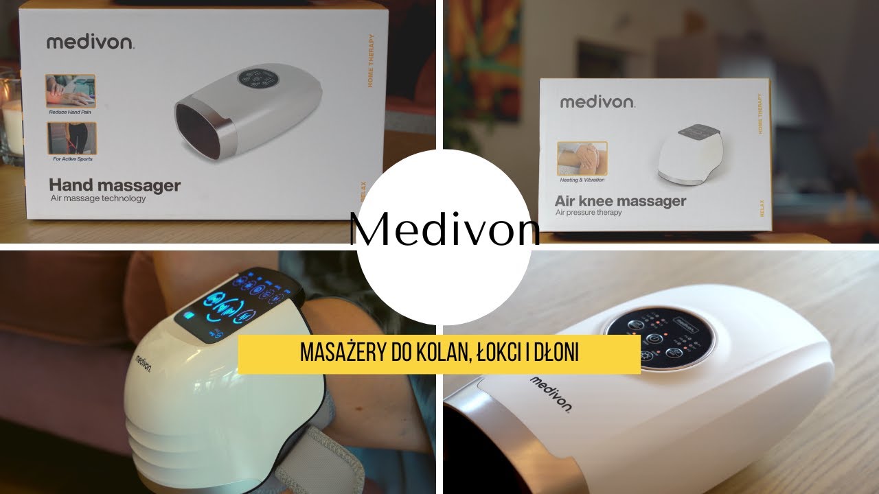Medivon Knee oraz Medivon Hand - masażery do kolan, łokci i dłoni.
