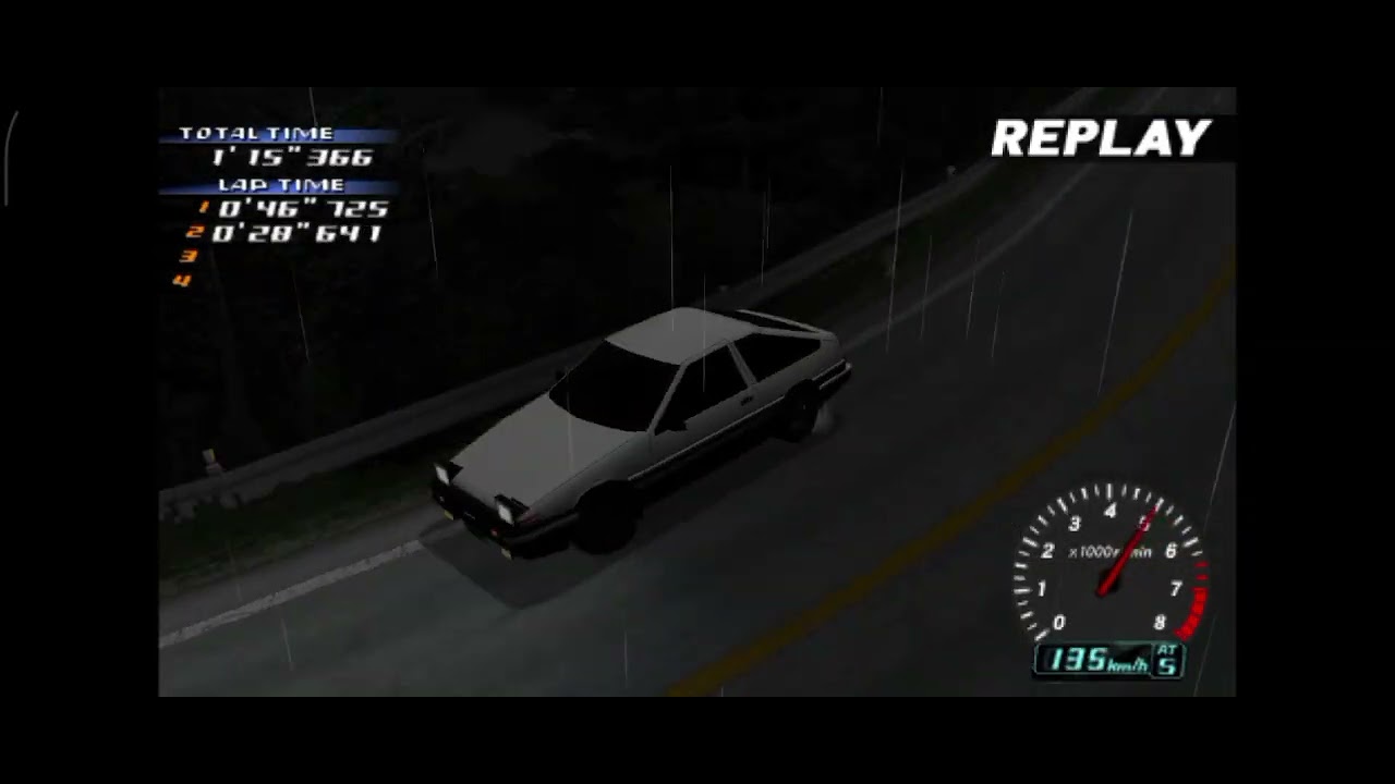 Takumi (AE86 trueno) vs Ryosuke (FC3S) initial d street stage (psp) recreation attempt (goofy ahh)