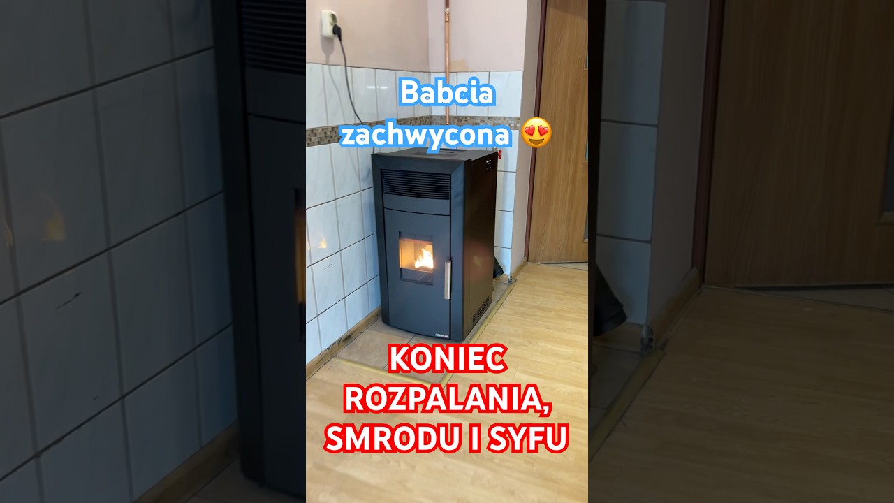 Piec na pellet z płaszczem wodnym Alfa Plam Commo 12kW #budowadomu #ogrzewanie #pellet #piecnapellet