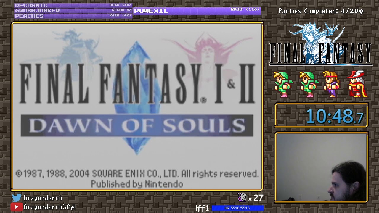 Final Fantasy GBA Unique Party Challenge #5 - Thief / Thief / Monk / Red Mage