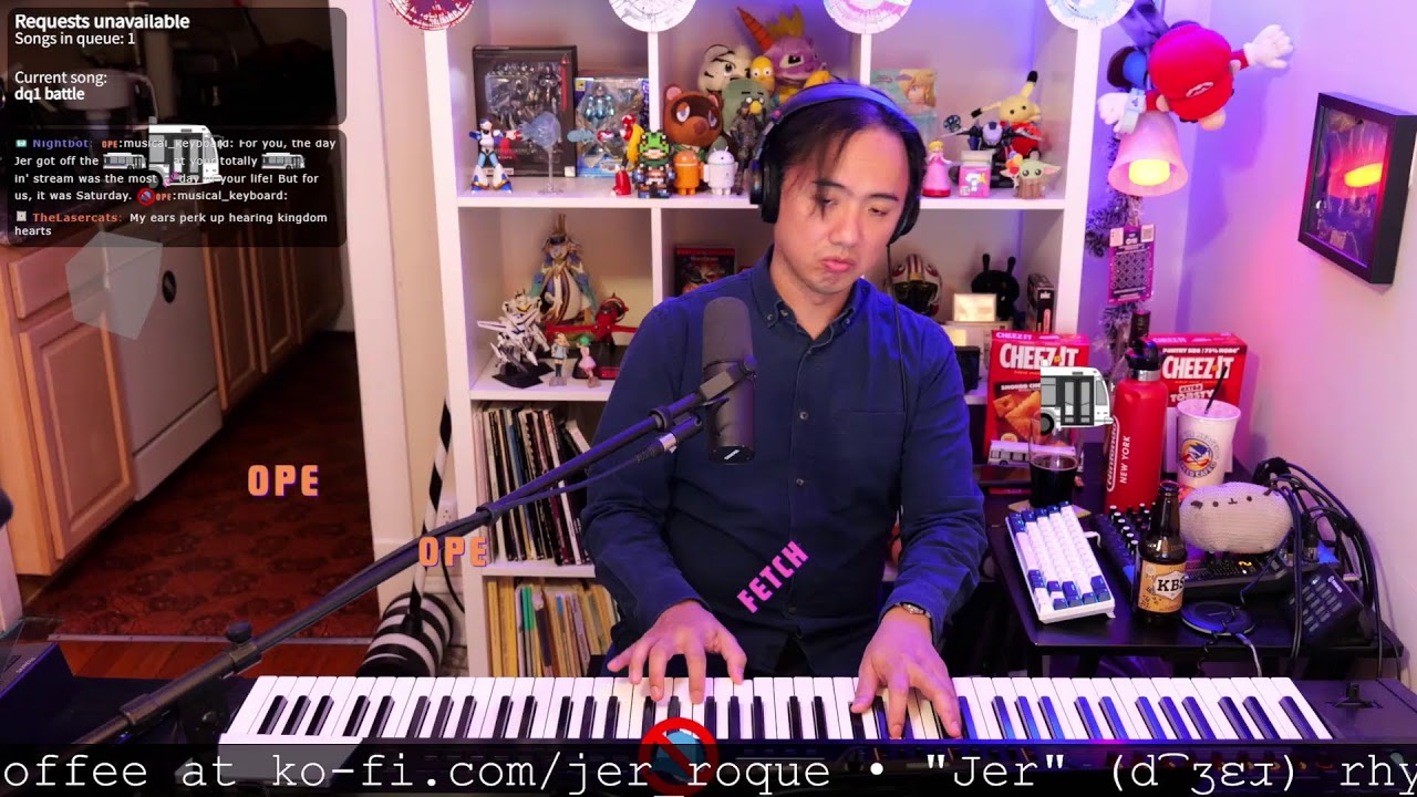 Video Game Music (VGM) on Piano, from Twitch! Request at bit.ly/jer-songlist