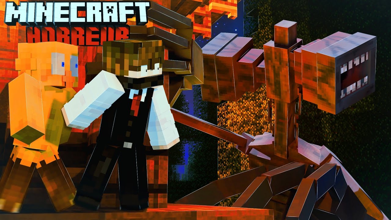 On doit survivre 24h contre SIREN HEAD sur Minecraft... (avec ⁨Kohzy⁩)
