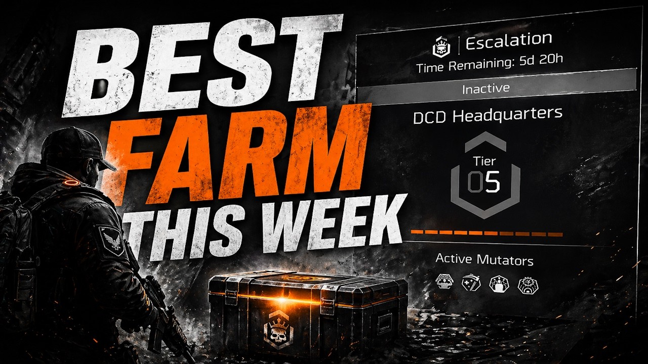 BEST Escalation Mission to Farm THIS WEEK! | The Division 2