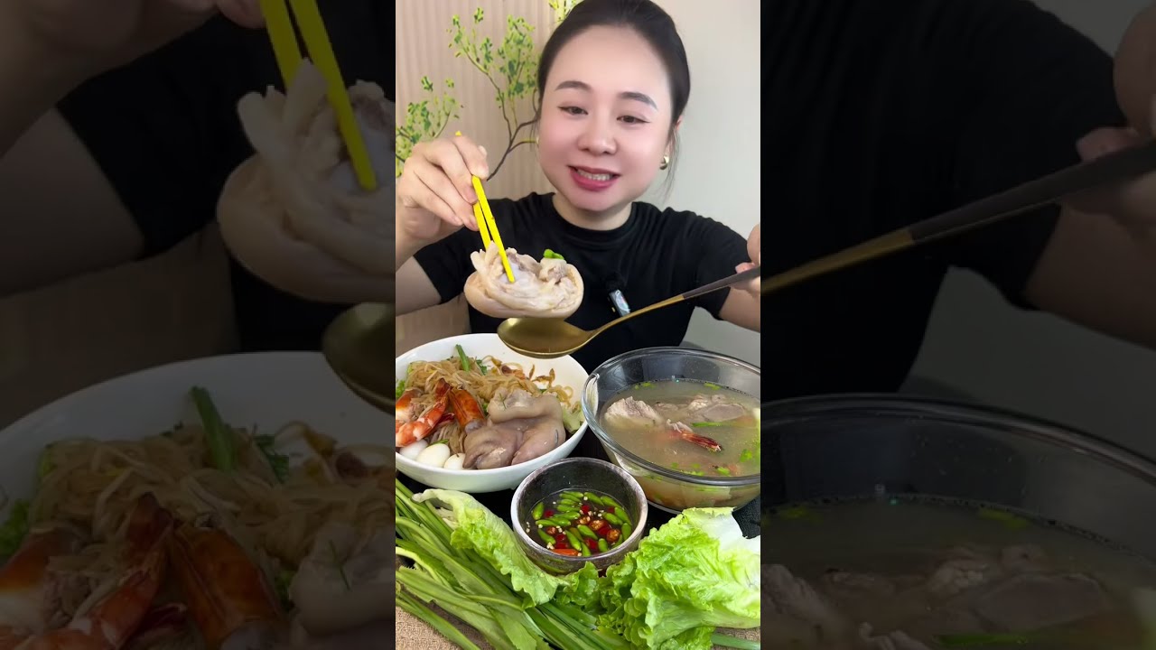 Mời mọi người Mukbang Hủ Tiếu Giò Heo, Bún Giò, Bún Riêu Hải Sản, Bún Mắm Miền Tây với em nghen