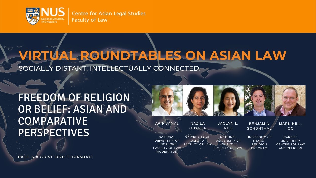 6 Aug 2020 [VR#6] Freedom of Religion or Belief - Asian and Comparative Perspectives
